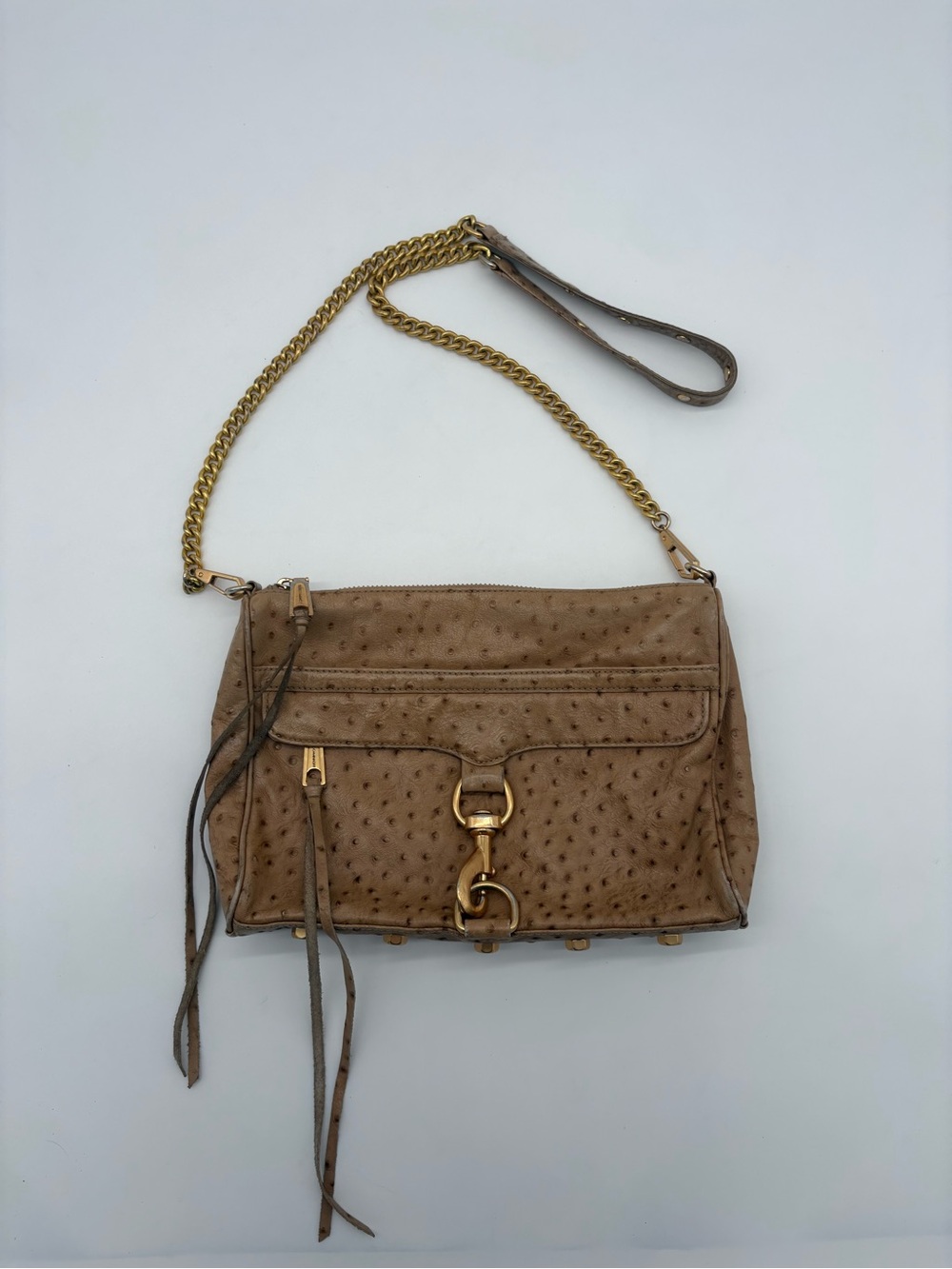 Rebecca Minkoff Ostrich Embossed Leather Crossbody